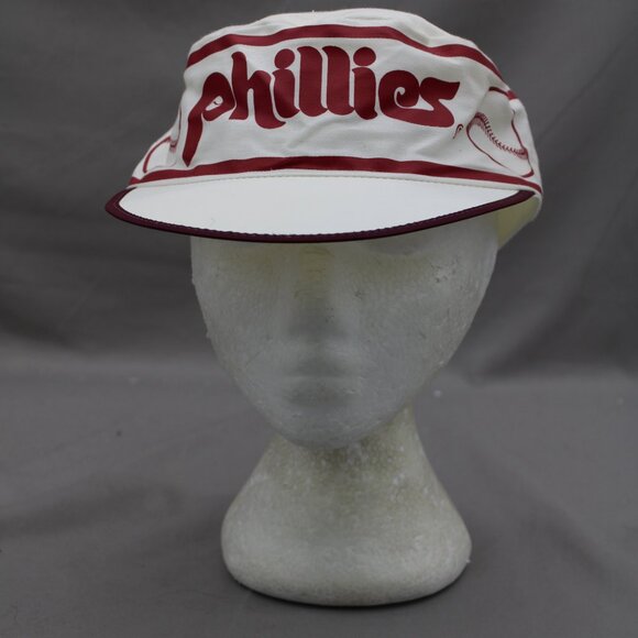 COPY - Philadelphia Phillies Hat (VTG) - 1980s Painter Cap by AJD - Adult Stret… - Picture 3 of 9
